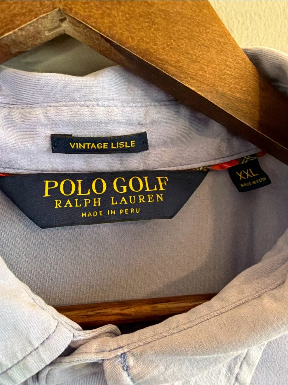Polo Golf Ralph Lauren Pima Cotton Lisle Polo XXL Lavender Emerald Coast Logo